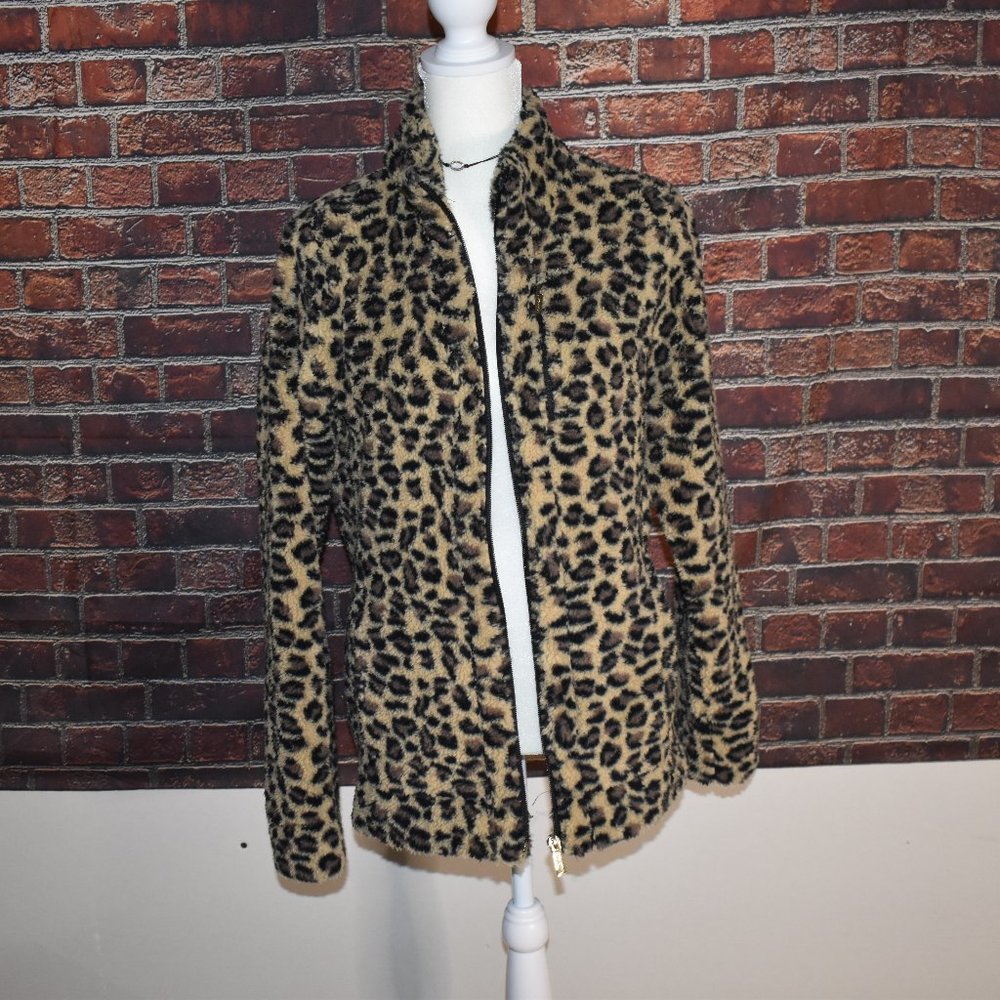 Leopard Sherpa Coat